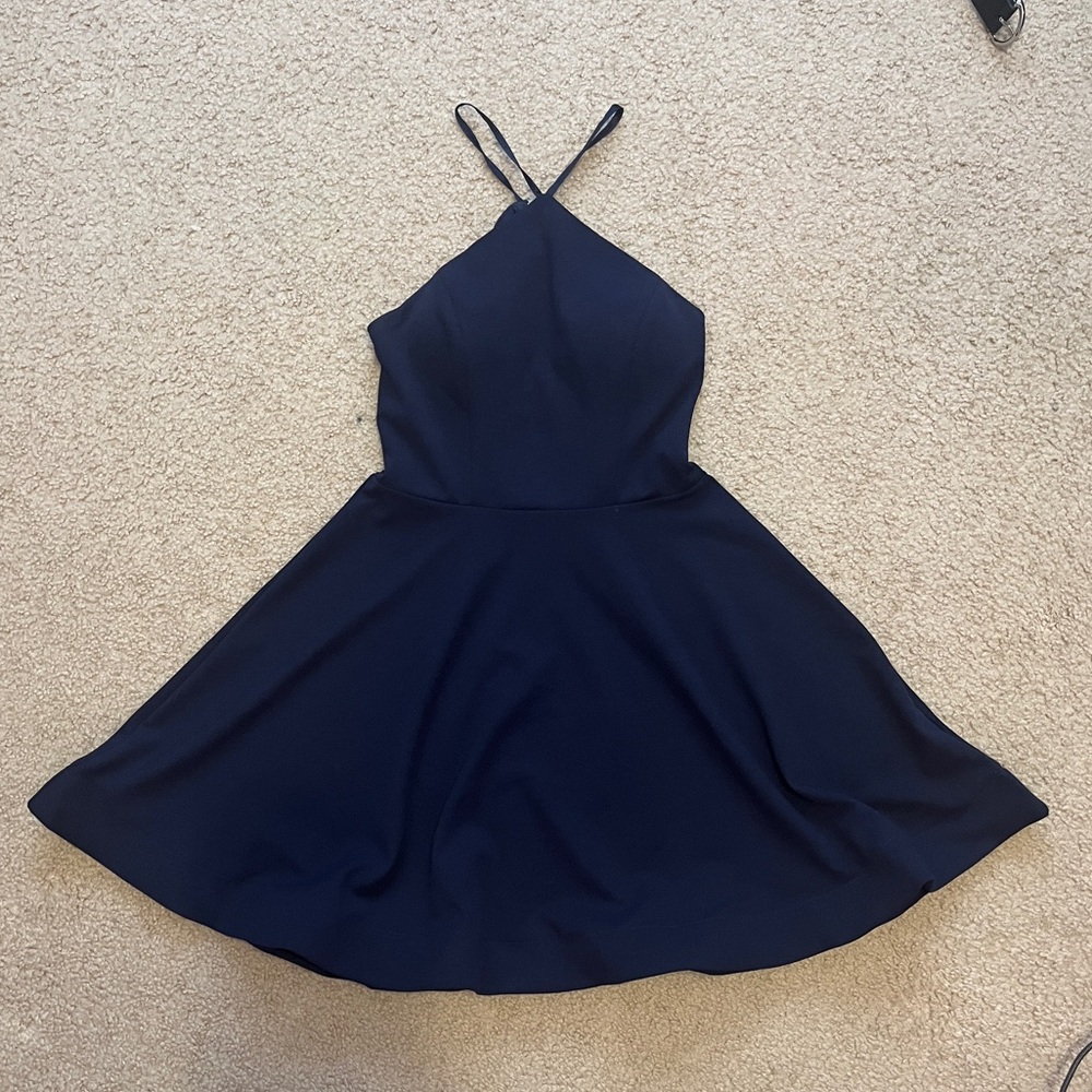 Juniors Navy Blue Formal Dress, 9